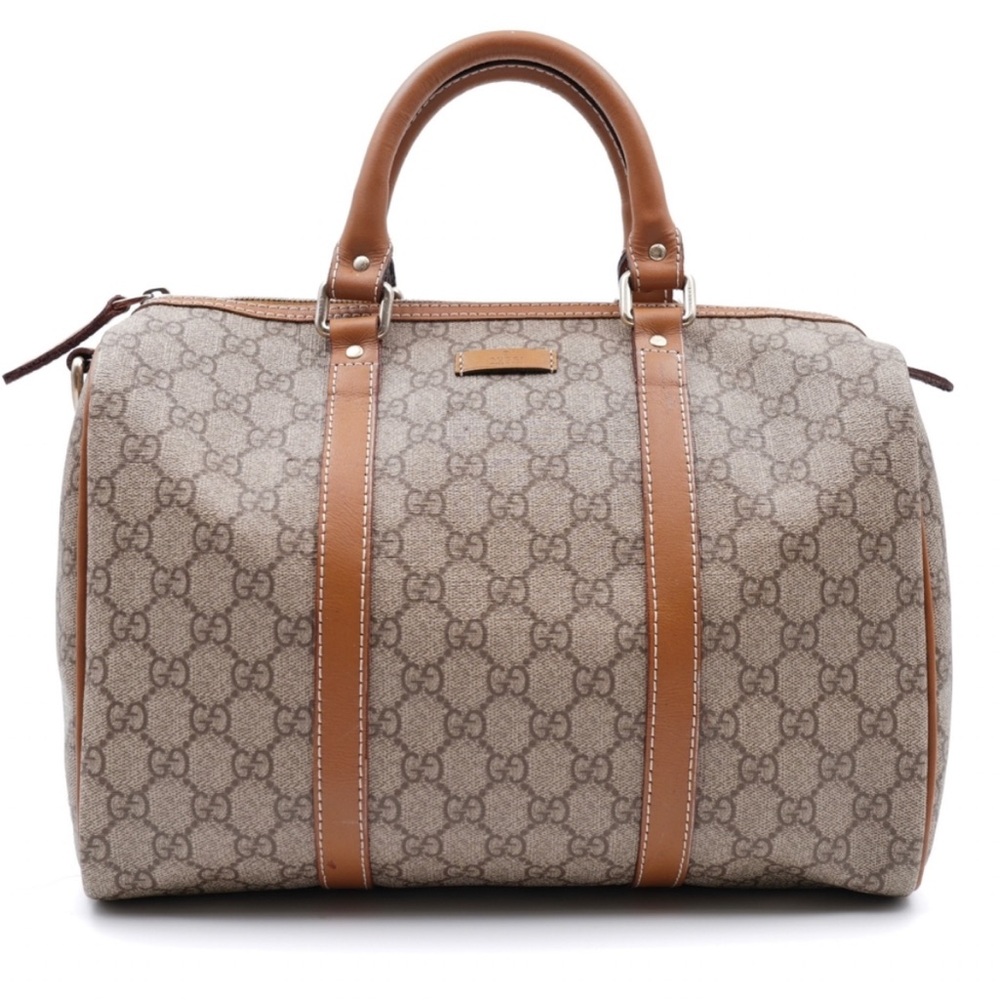 Gucci coated canvas boston bag